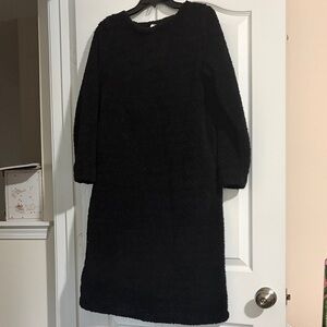 Comfortable Black Women's Oversized Sweatshirt